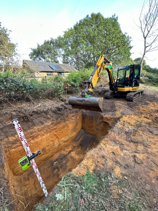 sewage treatment plant excavation minsmere